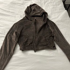 SKIMS Velour Track Suit in Amethyst